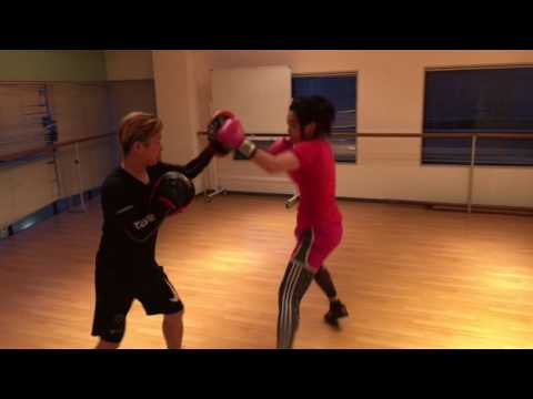 Junko Boxing Mitt with Kenji on 12th May 2016