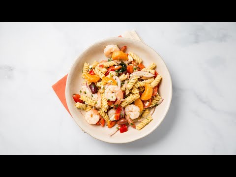 The Greek Shrimp Pasta Salad That’s Simply Delicious