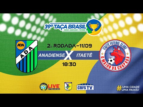 Anadiense X Itaeté - Taça Brasil Sub-20 Masc. 1ª Divisão #futsal #sergipe