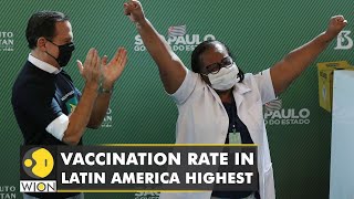 Latin America becomes the most vaccinated region worldwide, with 63% of people being inoculated