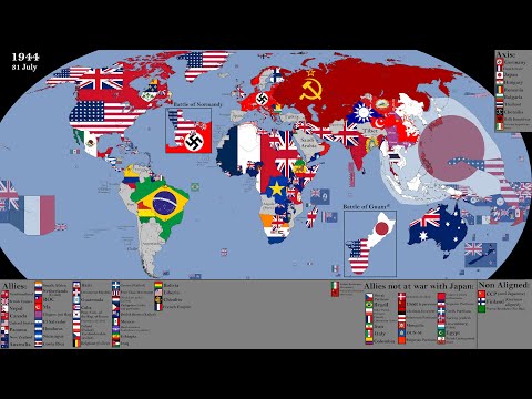 World War II on Every Front with Flags: Every Day