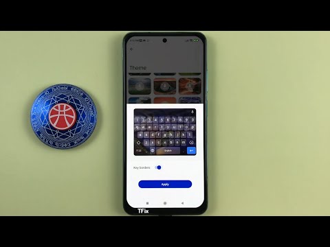 How to change the color, keyboard theme on Xiaomi Redmi Note 10 Android 11
