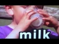 Sesame Street A Boy And A Cow Drink Milk
