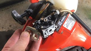 “cleaning” EXTREMELY DIRTY carburetor on an echo two cycle engine (string trimmer) weedwhacker