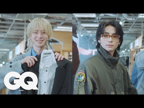 INI Nishi Koto and Sano Yudai try out \colorful street style\ | Style Showcase | GQ JAPAN