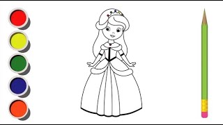 Doll Drawing Easy | Step-by-Step Drawing and Coloring for Kids