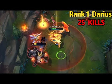 Rank 1 Darius: The Most INSANE Darius 1v9 You Will Ever Witness!  *25 KILLS*
