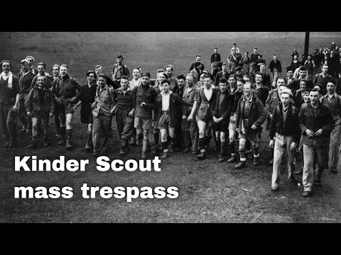 24th April 1932: Mass trespass of Kinder Scout in the Peak District protests for the right to roam