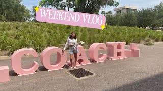 Vlog: Quick Trip to Georgia | Hair Cut & Silk Press | Coach Tabby Tour