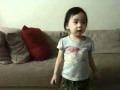 Lauren Clapping To Barney Song On Tv