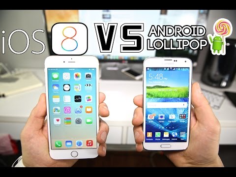 Android 5.0 Lollipop VS iOS 8 - iPhone 6 & Samsung Galaxy S5 Comparison