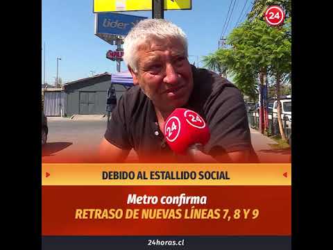 Metro confirma retraso de nuevas líneas 7, 8 y 9 | 24 Horas TVN Chile