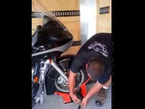 Wheel Chocks Plus: Lock 'N Load Motorcycle Wheel Chock System.