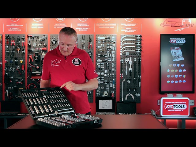 Video Teaser für 917.0795 1/4 + 3/8 + 1/2 Zoll Steckschlüssel-Satz 195-tlg.