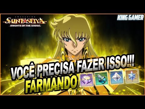 FARMANDO  DIAMANTES E EXP TODOS OS DIAS!!!// Saint Seiya Awakening #043