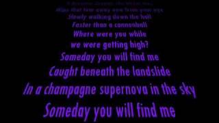 Matt Pond PA - Champagne Supernova ( Lyrics / HQ )