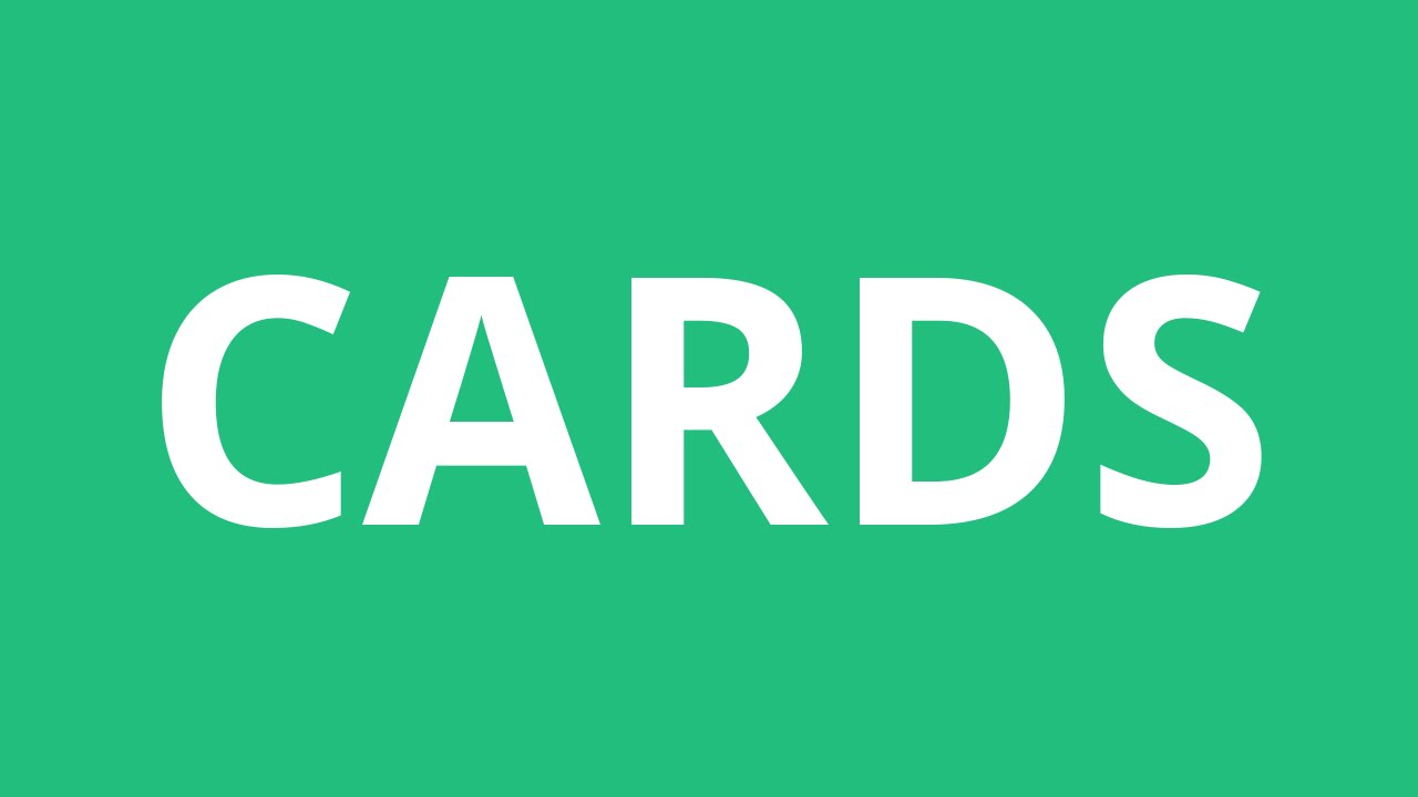 How To Pronounce Cards - Pronunciation Academy