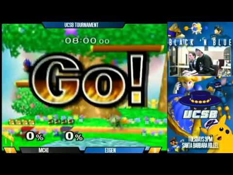 UCSB Black 'n Blue (1/26/16) - Mchi (Fox) vs Eigen (Falco) SSBM (Losers Semis)