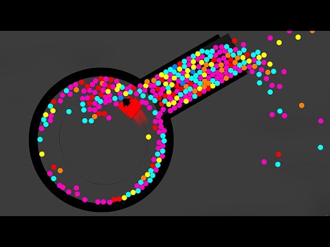 The Cannon - Survival Proliferation Marble Race in Algodoo