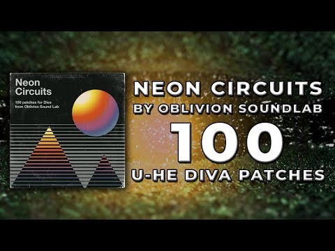 Neon Circuits - 100 U-He Diva Patches by Oblivion SoundLab