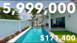 Modern Pool Villa Pavilion Ville 3 Bedrooms In Hua Hin Soi 70 For Sale (พูลวิลล่าวิวภูเขาซอย70)