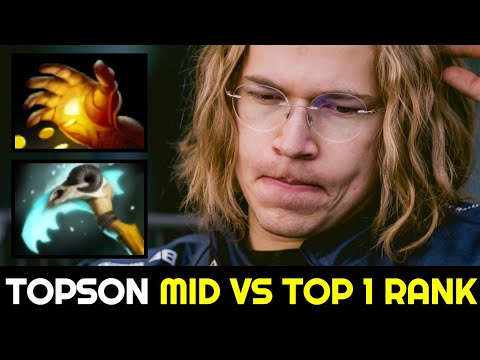 T1.TOPSON Mid vs TOP 1 Rank — Signature Invoker vs MIKOTO 23SAVAGE 7.32c Dota 2