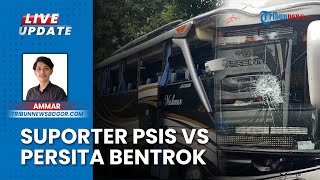 Bentrok Suporter PSIS dan Persita Tangerang di Rest Area Jagorawi, Rusak 2 Bus Terkena Lemparan Batu