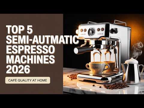 ☕Top 5 Best Semi-Automatic Espresso Machines of 2026 -- Buying Guide & Reviews