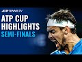 Medvedev, Zverev, Fognini, Rublev Fight For Final Spot | ATP Cup 2021 Semi-Final Highlights