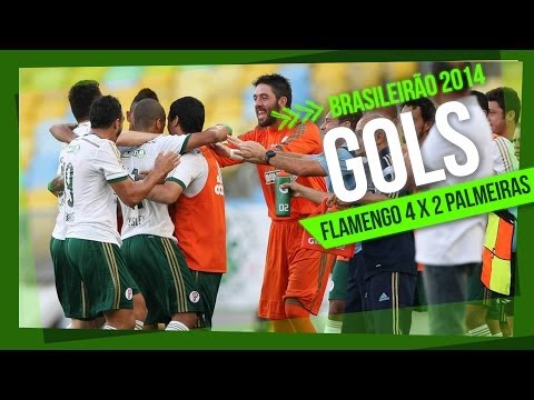 Gols - Flamengo 4 x 2 Palmeiras - Brasileirão 2014