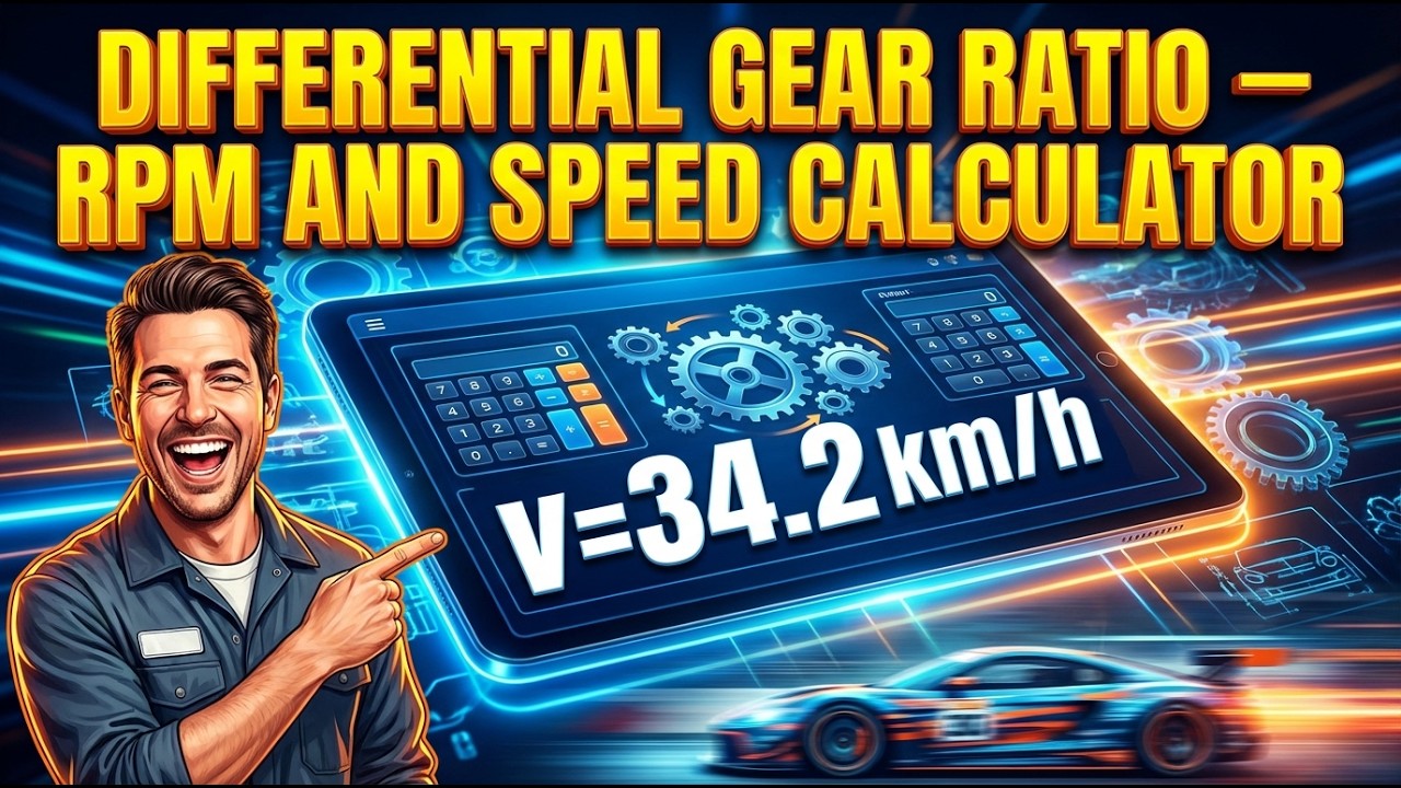 Differential Gear Ratio Calculator — RPM and Speed