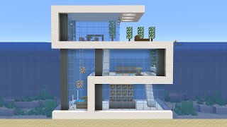 Minecraft - How to build a Modern Underwater Base House 2