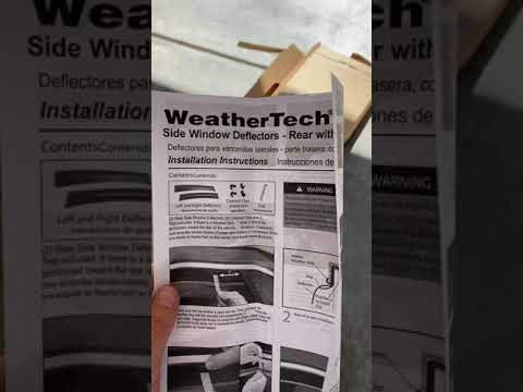 WeatherTech Side Window Deflectors Install 3rd Gen Toyota Tacoma (In-Window Channel Rain Guards)
