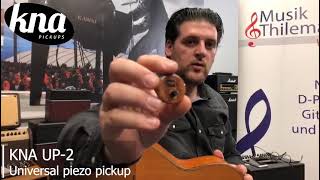 Video thumbnail for Taylor Swing demos the KNA UP-2 Universal piezo pickup by KNA Pickups