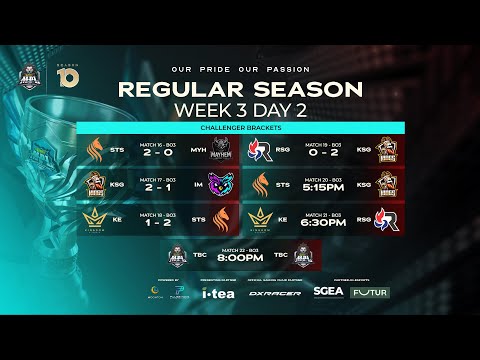 🔴 LIVE | MPL SG S10 | RS Challenger Brackets Week 3 Day 2 [Continued]