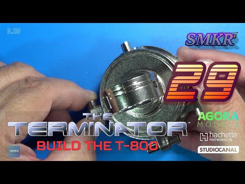 Agora Models Build the T-800 Terminator Pack 3 Stage 29 - Left Shoulder Continues