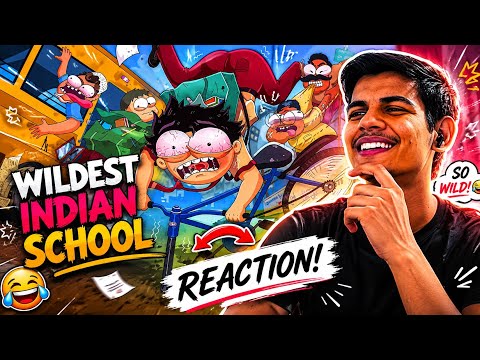 HardToonz WILDEST INDIAN SCHOOL PARODY Animation 😂 | Reaction Video