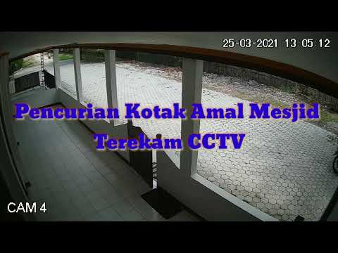 Pencuri Kotak Amal Mesjid  Noelbaki,Kupang NTT Terekam CCTV