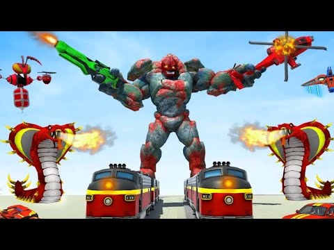 Stone Robot  Giant Robot Game - Snake Robot Games  Car Robot Game z android gameplay -part 2