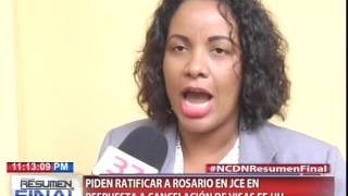 Piden ratificar a Rosario en JCE en respuestas a cancelación de visas EEUU