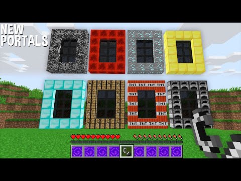HOW to OPEN of NEW PORTALS and SECRET DIMENSION in Minecraft ? NEW PORTAL !