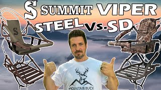 Summit Viper SD vs. Summit Viper Steel Climbing Treestand Comparison -