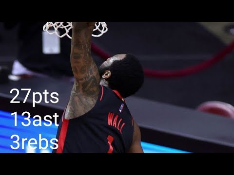 John Wall 27pts 13ast 3rebs vs Clippers