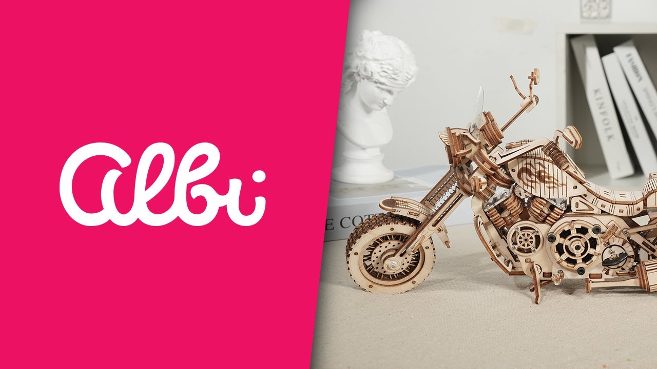 Dřevěný model - Motorka - představení