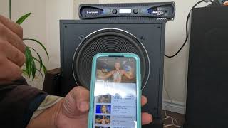 Video thumbnail for Demo JBL B380, Power amplifier Crown XLS 1502, JBL BX63A by Peng Zheng