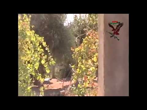 استهداف مقرات النظام على جبهة الزمانية بقذائف الهاون محلي الصنع من قبل لواء مغاوير الغوطة