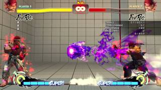Evil Ryu Hadouken vs Kara-Hadouken comparison