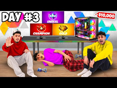 Last To Stop Playing RANKED Fortnite At $10,000 Gaming Setup Keeps It!