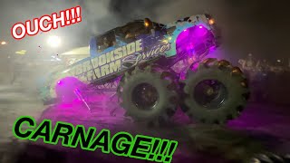 Mega Truck BREAKS IN HALF!!!! Wildest Tug of War I Have Ever Seen!!!! Trucks Gone Wild At The Barn!
