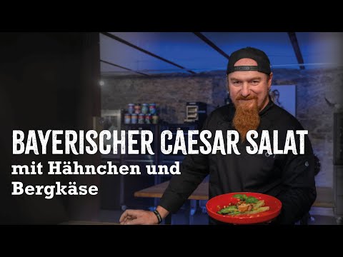 Bayerischer Caesar Salad mit Hähnchen und Bergkäse | Lucki Maurer kocht #20